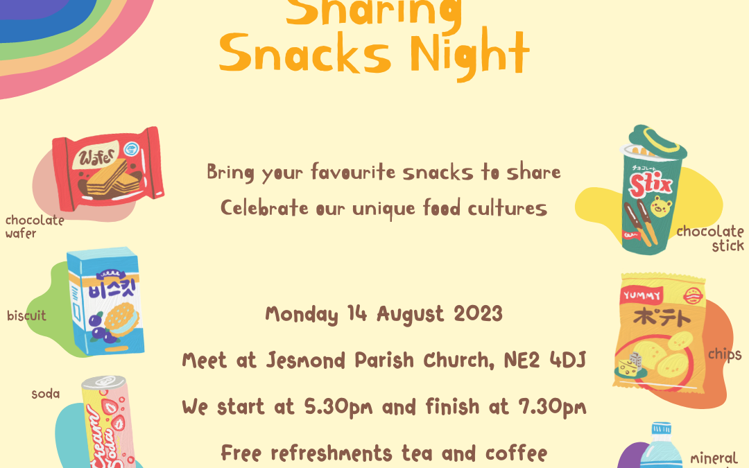 Sharing snacks Night 14 August