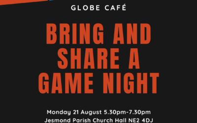 Bring and Share Game Night 21 August