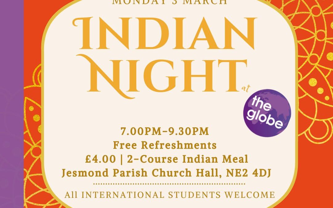 Indian Night – Monday 3 March