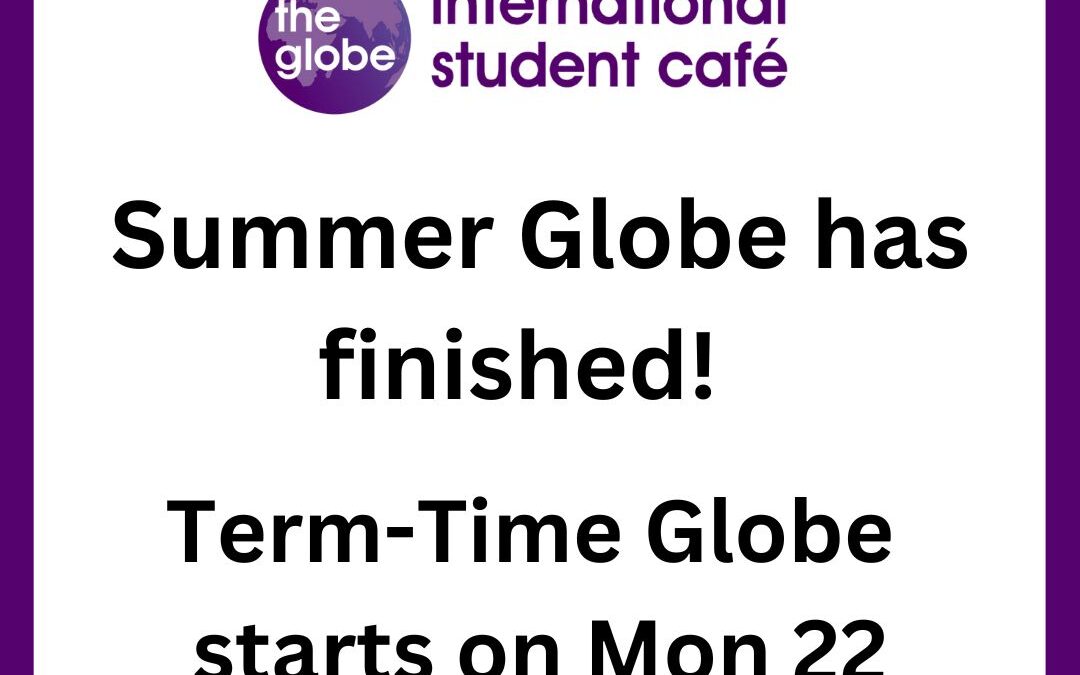 Monday 22 September – look forward to seeing you at Globe!